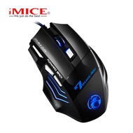IMICE Wired X7 Illuminated Gaming Mouse GW-X7 Tetikus Tanpa Wayar Dual-Mode Single-Mode Bluetooth Bo