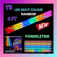 (3 PCS) 4FEET T8 LED COLOUR TUBE / MULTI COLOUR RAINBOW(6 in 1) OR RGB(3 IN 1) /4FEET COLOR TUBE : R