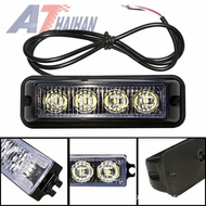 4LED Strobe Light 12-24V Car Side Light 4LED Grid Warning Light 4LED Truck Strobe Light