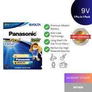9V Panasonic EVOLTA Alkaline Batteries (6LR61EG) 1 Pcs