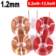 1pcs 1.2mm hollow core 0.2mH-13.5mH custom fever inductor coil oxygen-free copper HIFI audio frequen