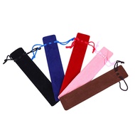 Double sided thick velvet cloth bag, drawstring pen bag, bundle pen case