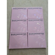 Album babymonster choom jewel ver asa aahyeon ruka rora pharita chiquita baemon winterea