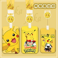 Pikachu Name Tag ID Card Holder ID Card Japanese Food Card Holder Bus Subway ID Card#FT006