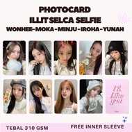 Illit Photocard selca selfie 2025 Premium lomo card Photocard wonhee yunah iroha minju moka
