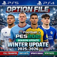 OPTION FILE PES 2021 PS5 & PS4 WINTEROriginal UPDATE 2025–2026 | FULL TRANSFER