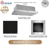 Bertazzoni 60cm Induction + Oven + Hob Bundle | P603I30NV Induction Hob + F605MODEKXS 5 Function Ove