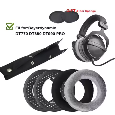 DT770 Replacement Ear Pads Ear Cushion Earpad Compatible with beyerdynamic DT990 / DT880 / DT770 PRO