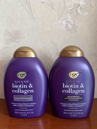 *Free Shipping* OGX shampoo and conditioner สูตร Biotin and Collagen ขนาด 385ml
