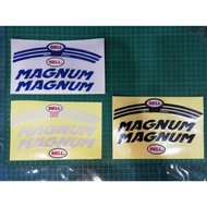 ❃STICKER CUTTING Super Magnum Bell Snell 75 Approved Sticker Helmet Stiker Motoramat disyorkan