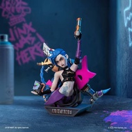 Original POP MART LEAGUE OF LEGENDS ARCANE Series Anime Action Figure Popmart Model Toy Surprise Gif