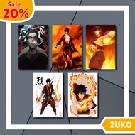 Walldecor Dinding Poster Kayu Avatar Zuko Zuko Fans 20x30cm PT3