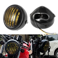 CG125 Modified Retro Headlight GN125 Retro Black Shell Round Headlight Motorcycle Accessories Headli