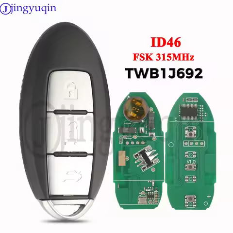 jingyuqin 315Mhz ID46 TWB1J692 Smart Remote Car Key For Nissan Fuga 2009-2015 Cima Latio Sylphy 2012