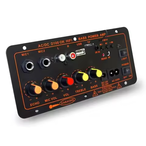 D100 BT Amplifier Board Karaoke Audio Speaker Subwoofer Bass Hifi Amplificador Board Audio Amplifier