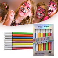 Daily New Arrival/Hot-selling 8-Color Watercolor Fluorescent Face Color Body Color Paint Face Color 