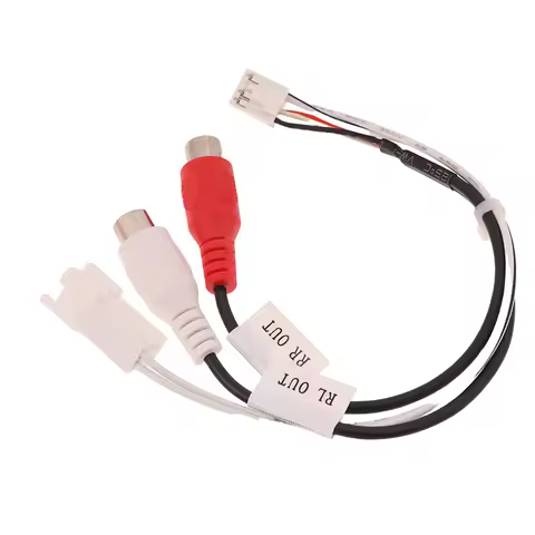 1PC 8P RCA RR RL Audio Output Male\Female Plug Cable Android Car Radio Multimedia Universal TS10 TS1