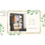 Wardrobe Almari Baju Rak Baju Clothes Organization Storage Rack Cabinet Clothes Rack Bedroom Furnitu