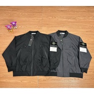 Stone island Jaket Lelaki M-2XL Waterproof Motorcycle Baseball Jacket Men Bomber Jacket Double Zippe