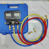 Digital Manifold Gauge gas meter aircond 3pcs Charging Hose Set R410a R32 R22 R134A R600 Air Cond Re