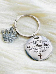 Metal Keychain with Bible Verse/ Stainless steel key chains