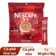 CÀ PHÊ NESCAFE 3IN1 NGUYÊN BẢN TÚI 46 GÓI X 16GR 28064