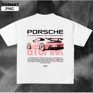 Porsche 911 GT3 Pink Tshirt Microfiber Shirts