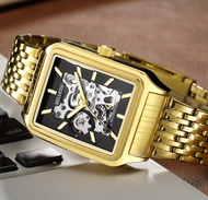 BELLEDA 9469 RANTAI Jam Tangan Pria Otomatis Model Segi Anti Air