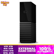 WD Western Digital My Book 4TB 6TB 8TB 12TB 14TB 18TB 22TB Desktop USB 3.2 Gen 1 External Hard Drive