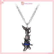 WALLERAB Arcane Necklace Jewelry, Metal LOL Jinx Keychain, Fashion Arcane Game Accessories Game Leag