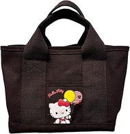 Yasuda Tsusho Sanrio Characters Canvas Divider Mini Tote Bag, Hello Kitty H7.9 x W9.1 x D6.3 inches 