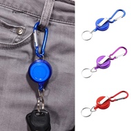 PTSM_Retractable Ski Pass ID Card Badge Reel Holder Carabiner RecKey Chain Ring