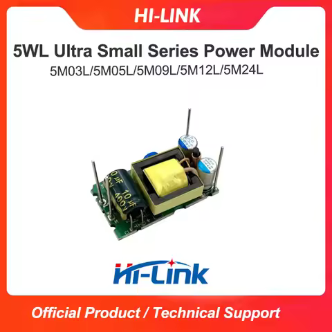 Hi-Link New HLK-5MxxL 220V/110V to 5V 1A 5W AC DC Switching Isolated Power Supply Module Step Down C