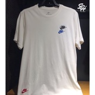 NIKE NIKE NSW CLUB ESSENTIALS 彩色 刺繡LOGO 白 短T DJ1569-100
