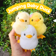 Wind Up Jumping Cute Baby Duckling Baby Chick Duck Toy Chicken Hopping Toys Walking Farm Animal