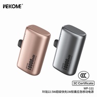 WEKOME CCC Certified Power Bank WP-111 22.5W Super Fast Charging Emergency Capsule Power bank(USB-C)