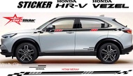 Sticker HONDA HRV 2022 2023  all new hrv HONDA VEZEL 2023 2022 AKSESORIS HONDA HRV
