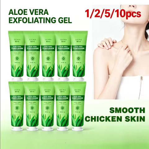 30g Aloe Vera Exfoliating Gel Facial Cleansing Moisturizing Whole Body Rubbing Scrub - Exfoliate Cle
