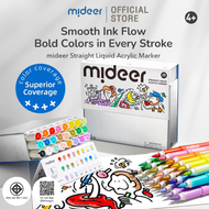 Mideer มิเดียร์ Straight Liquid Acrylic Marker – 24 colorsปากกาเมจิกสีอะคริลิค (MD1592)