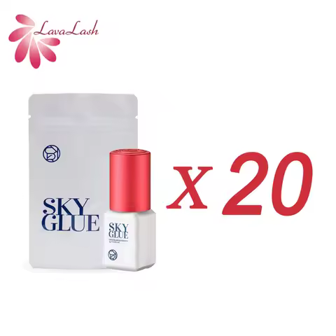 Original Korea Eyelash Extensions Sky Glue with Red Cap 1-2 Seconds Dry Time 6-7 Weeks Fastest and S
