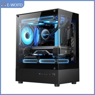 MIZ เคสคอมพิวเตอร์ PC Tower ใส270องศาสำหรับเมนบอร์ด M-ATX ITX การ์ดจอ290มม. ความยาวของ GPU 160มม. คว