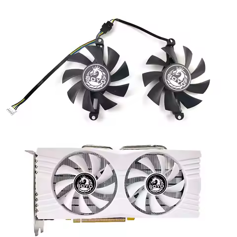 New GPU 75MM 4PIN RX580 replacement fan for SOYO AMD RX580 8GB graphics card gaming GDDR5 256-bit gr