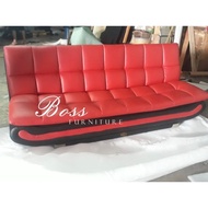 Sofa Bed Lipat Kursi Tamu Bigland Kulit Oscar Multifungsi Minimalis