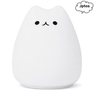 JPTOS LED Night Light, Cat 7 Colors Night Lamp, Cute Battery Powered Tap Control Breathing Mode Nigh