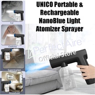 【READY STOCK现货】UNICO Portable & Rechargeable Nano Atomizer Disinfection Nano Spray Gun Blue Light Ho