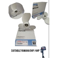 YAMAHA OBM 5HP/4HP Propeller (7P) 6E0-45943  # 2 stroke outboard engine part #ORIGINAL