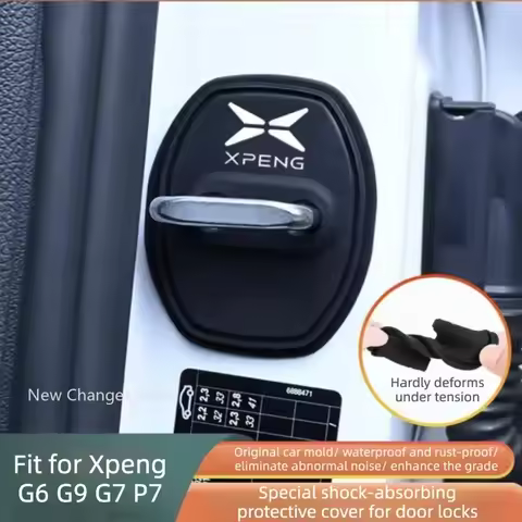 4Pcs Car Door Lock Cover Auto Emblem Protection Case for Xpeng G6 G9 G7 P7 2020-2026 Car Styling Mod