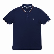 OASIS เสื้อโปโลชาย แขนสั้น ผ้าคอตตอนสแปนเดกซ์ เสื้อโปโลผู้ชาย รุ่น MPSV-1947 สีเทาดำ  เขียว  กรมท่า 