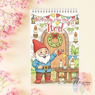 Coloring picture A4 & A5 A day of Santa Claus