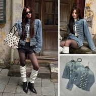 Gigi Closet QCL1 QCCC AK0100 button-down denim jeanJacket